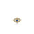 Gold & Diamond Large Bezel Eye Stud