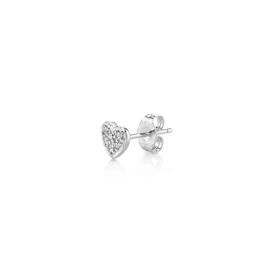 Gold & Diamond Mini Heart Stud - Sydney Evan Fine Jewelry