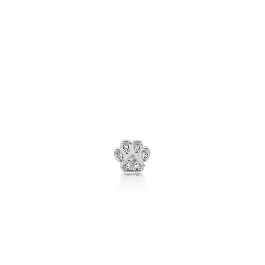 Kids Collection Gold & Diamond Mini Paw Stud - Sydney Evan Fine Jewelry