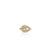 Gold & Diamond Large Bezel Eye Stud