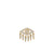 Gold & Diamond Eye Fringe Stud