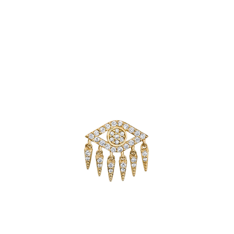 Gold & Diamond Eye Fringe Stud - Sydney Evan Fine Jewelry