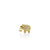 Gold & Diamond Mini Elephant Stud