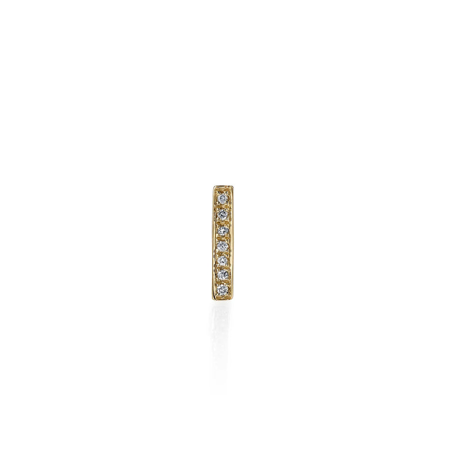 Men's Collection Gold & Diamond Small Bar Stud - Sydney Evan Fine Jewelry