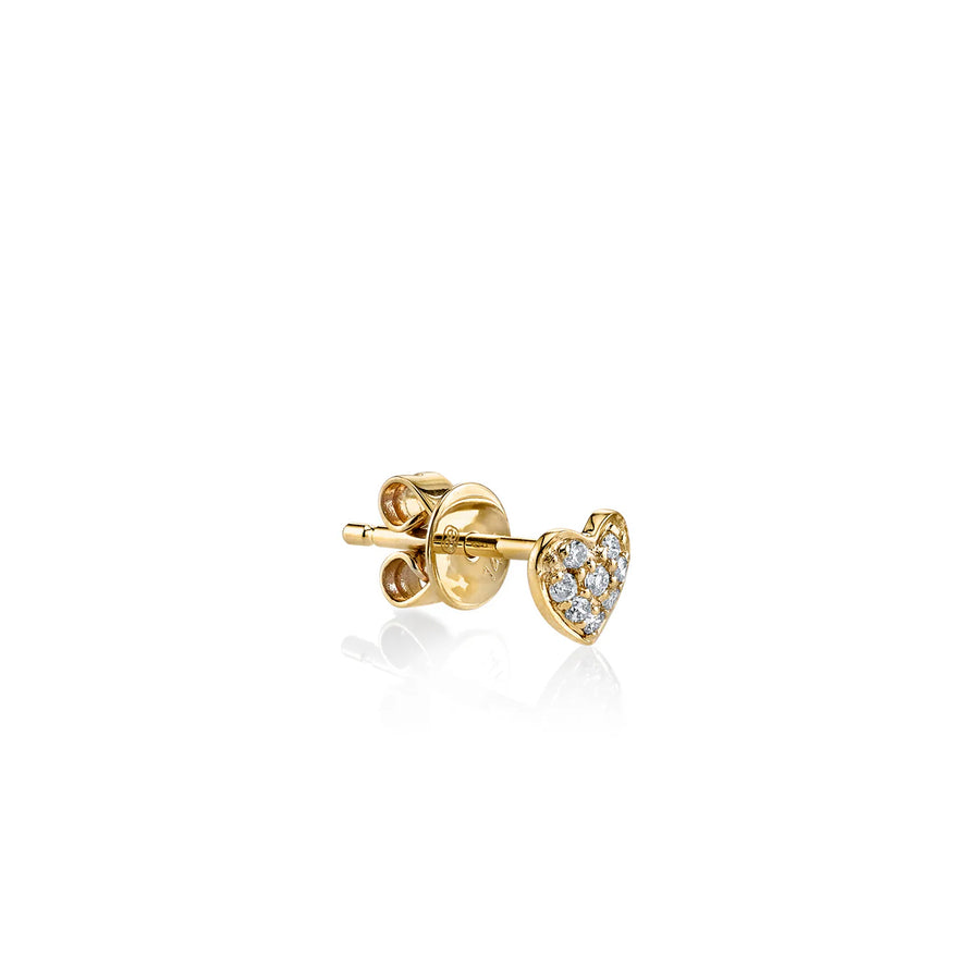 Gold & Diamond Tiny Heart Stud - Sydney Evan Fine Jewelry