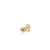 Gold & Diamond Mini Bezel Eye Stud