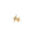 Gold & Diamond Small Starburst Stud