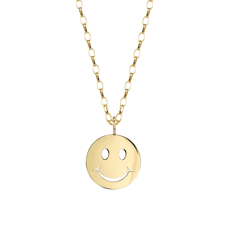 Men's Collection Pure Gold Happy Face Charm - Sydney Evan Fine Jewelry