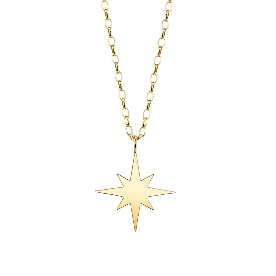 Men's Collection Pure Gold Starburst Charm - Sydney Evan Fine Jewelry