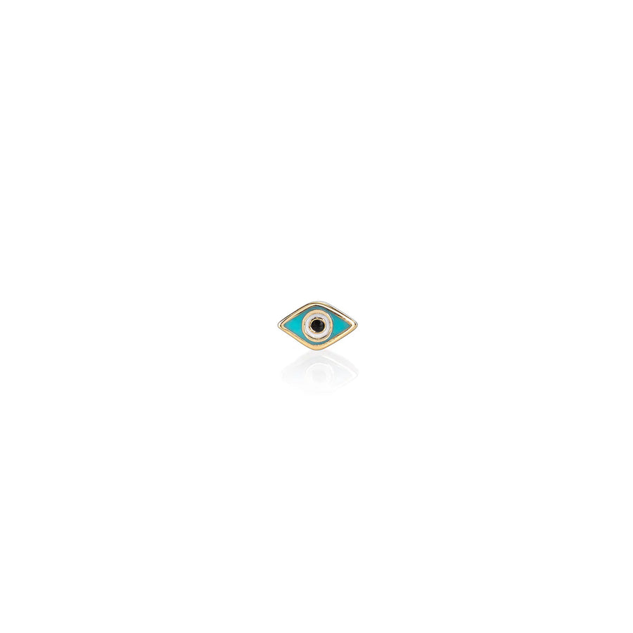 Gold & Enamel Mini Eye Stud - Sydney Evan Fine Jewelry