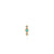 Kids Collection Gold Turquoise Diamond Bezel Stud