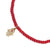 Men's Collection Mini Gold & Diamond Hamsa on Red Sea Bamboo