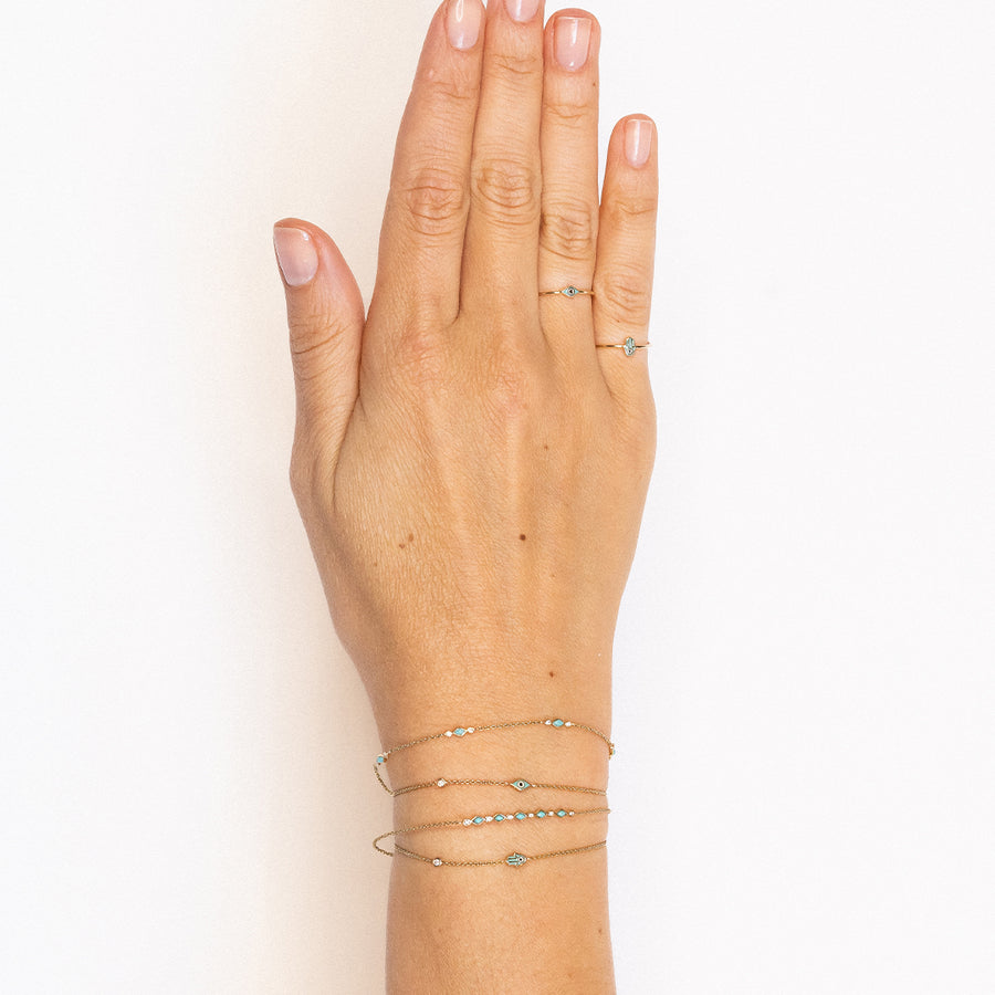Mini Diamond Hamsa Bracelet – Milestones by Ashleigh Bergman