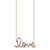 Gold & Rainbow Large Love Necklace