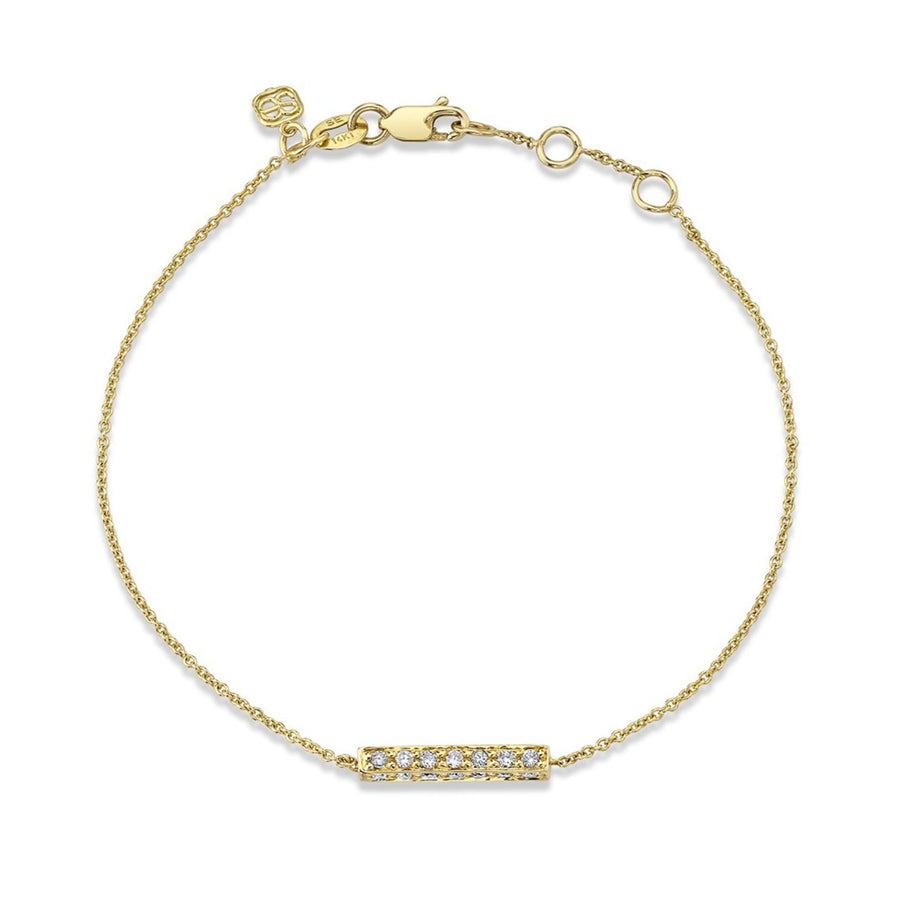 Gold & Diamond Bar Bracelet - Sydney Evan Fine Jewelry