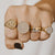 Gold & Diamond Large Pave Signet Ring