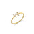 Gold & Diamond Small Initial Ring