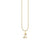 Gold & Diamond Small Initial Charm Necklace