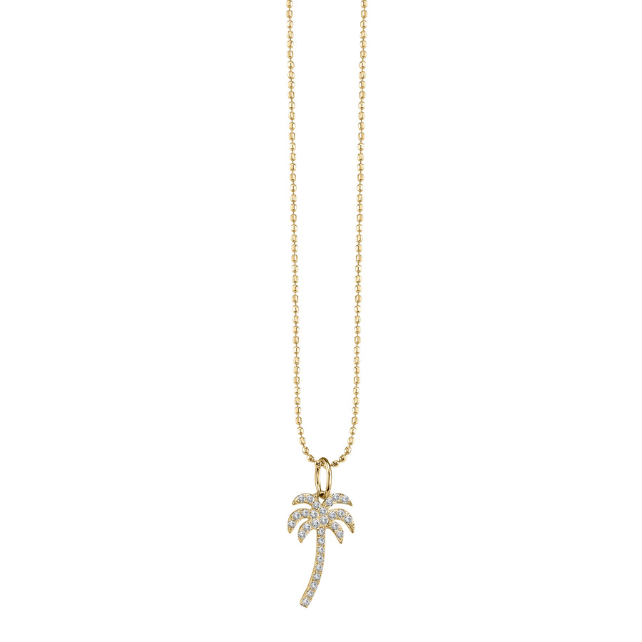 Gold & Diamond Palm Tree Charm - Sydney Evan Fine Jewelry