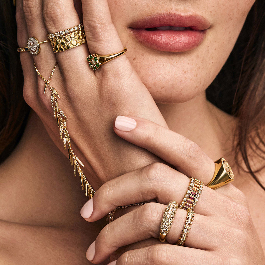Gold & Diamond Fringe Princess Bracelet - Sydney Evan Fine Jewelry