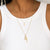 Gold & Diamond Small Initial Necklace