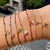 Pure Gold Tiny Starburst Cord Bracelet