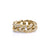 Gold & Diamond Pave Link Ring