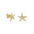 Gold & Diamond Starfish Stud