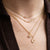 Gold & Diamond 11 Stone Bezel Necklace