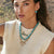 Gold & Turquoise Extra Large Love Necklace
