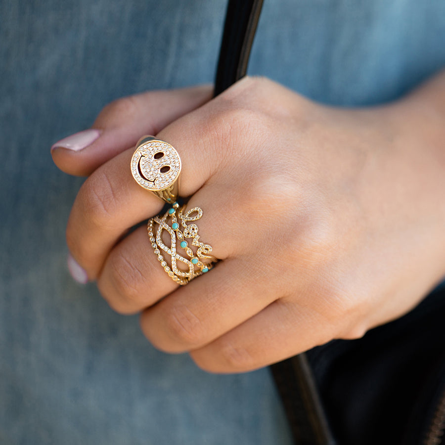 Gold & Diamond Oval Eternity Ring - Sydney Evan Fine Jewelry