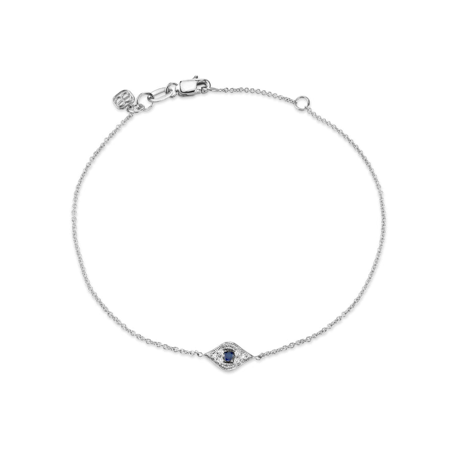 Gold & Diamond Evil Eye Bracelet - Sydney Evan Fine Jewelry