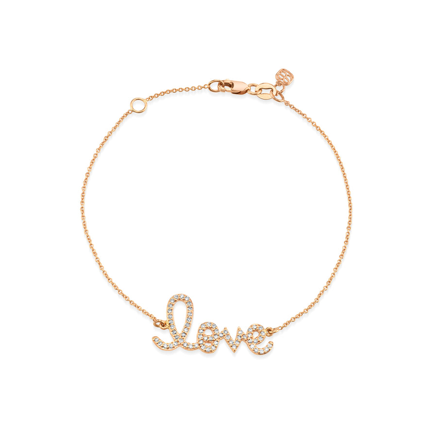 Gold & Diamond Medium Love Bracelet - Sydney Evan Fine Jewelry