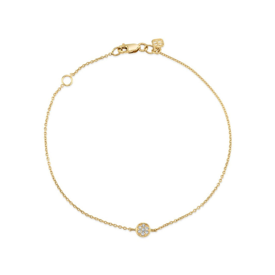 Kids Collection Gold & Diamond Tiny Disc Bracelet - Sydney Evan Fine Jewelry