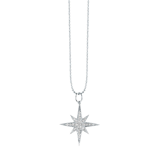 Gold & Diamond Medium Starburst Charm - Sydney Evan Fine Jewelry