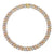 Tri-Tone Gold & Pave Diamond Link Necklace