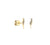 Kids Collection Gold & Diamond Lightning Bolt Stud