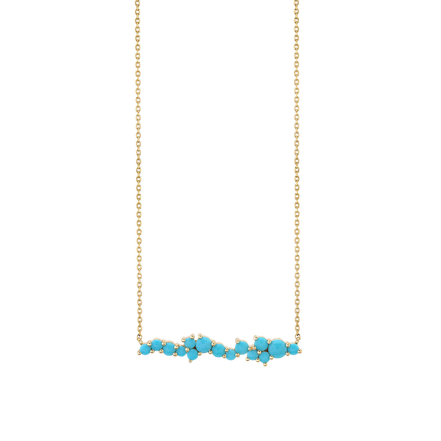 Gold & Turquoise Cocktail Bar Necklace - Sydney Evan Fine Jewelry