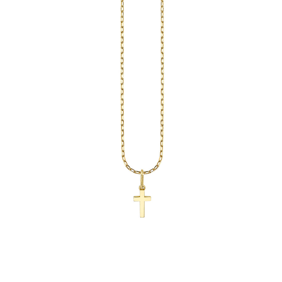 Pure Gold Tiny Cross Charm - Sydney Evan Fine Jewelry