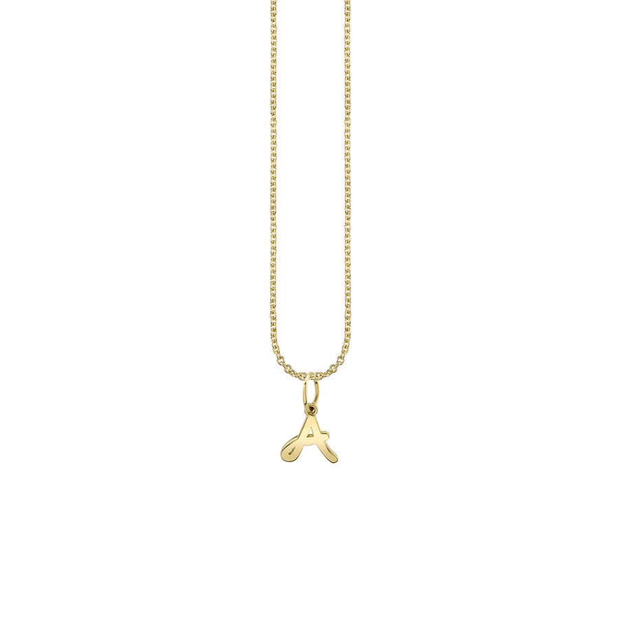 Pure Gold Tiny Initial Necklace - Sydney Evan Fine Jewelry