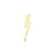 Men's Collection Gold & Diamond Lightning Bolt Brooch