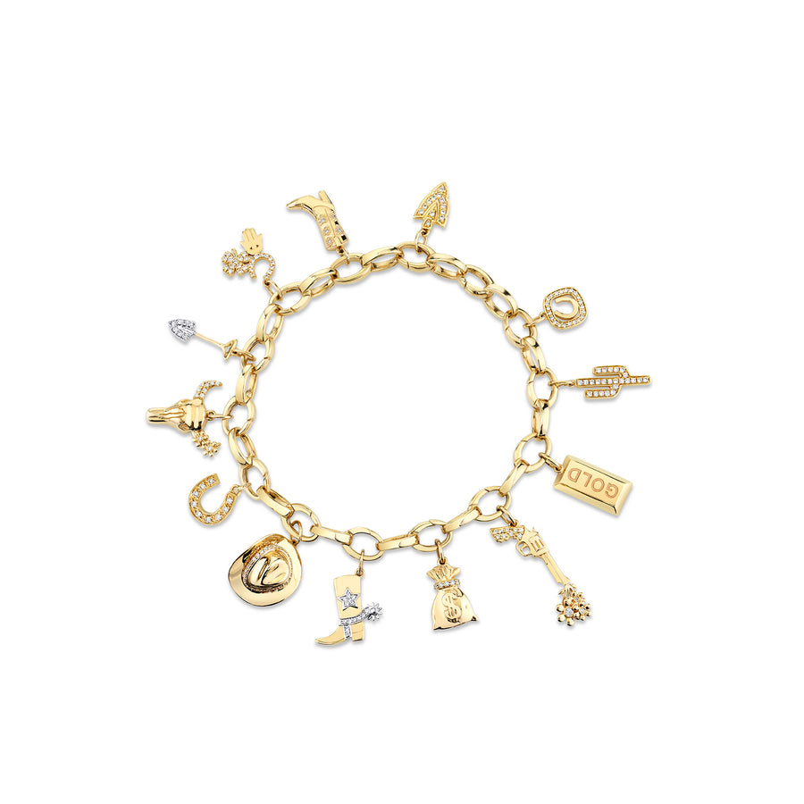 Charm bracelet dainty, multi stone chain bracelet, mismatched beaded - Ruby  Lane