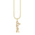 Gold & Diamond Custom Script Charm Necklace