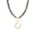 Gold & Diamond Icon Horseshoe & Multi-Rondelle Sapphire Necklace
