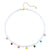Kids Collection Gold & Enamel Tiny Charms Moonstone Necklace