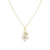 Gold & Diamond Moroccan Flower Heart Necklace