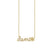 Gold & Diamond Small Custom Script Heart Icon Necklace