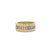 Gold Baguette & Round Bezel Stacked Eternity Ring