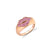 Gold & Pink Sapphire Lips Signet Ring