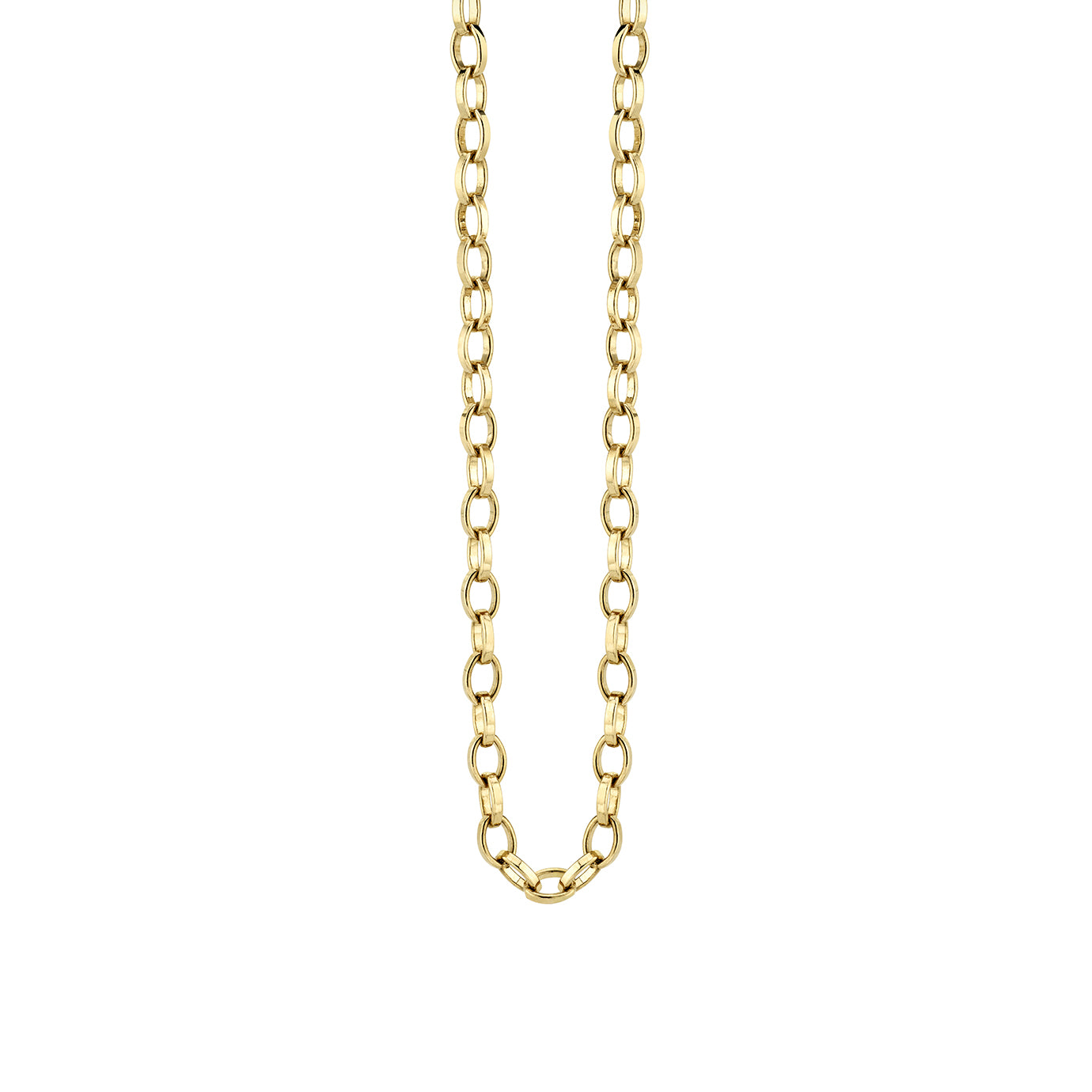 Shop Sydney Evan 14k Gold Flat Oval Link Chain